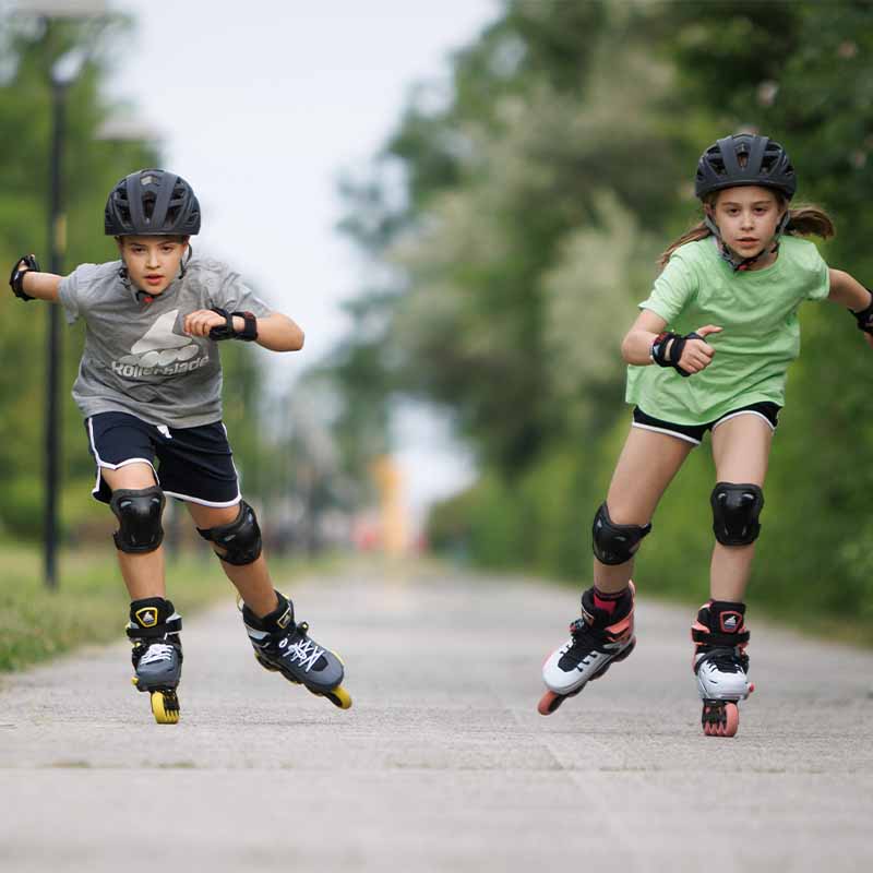 Rollerblade Apex Charcoal Kids Skates - Inlinex