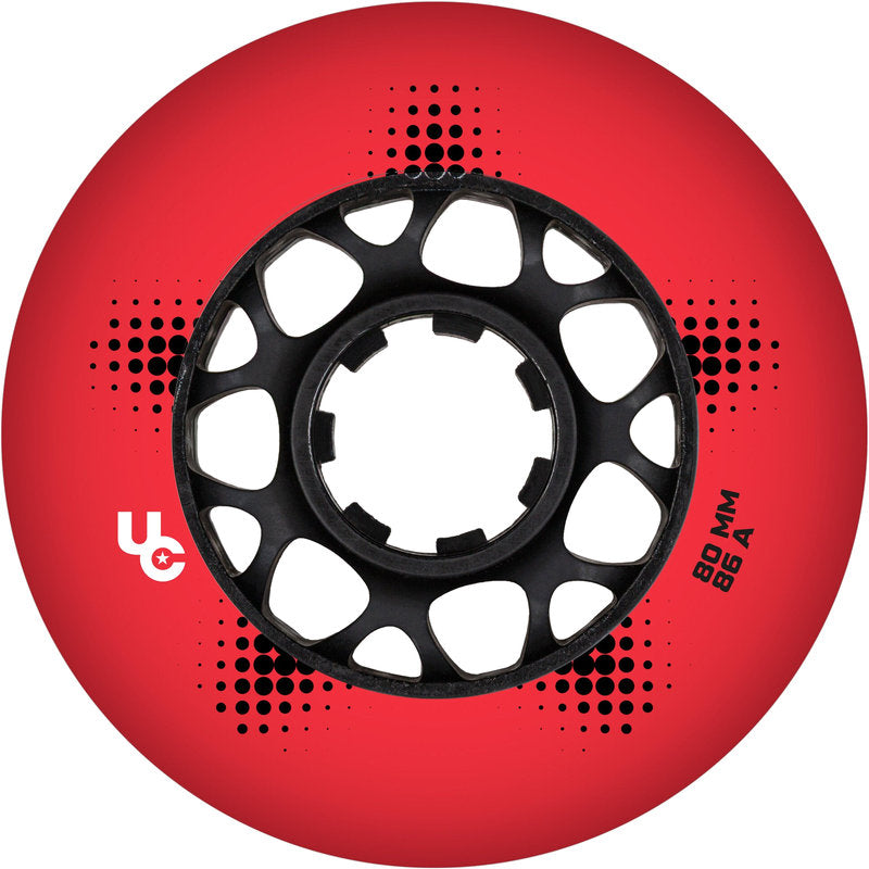 Undercover Team PRO Red 80mm/86A Wheels (Pack of 4)