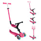 Globber GO UP Active Lights Kids Scooter With Seat - Inlinex