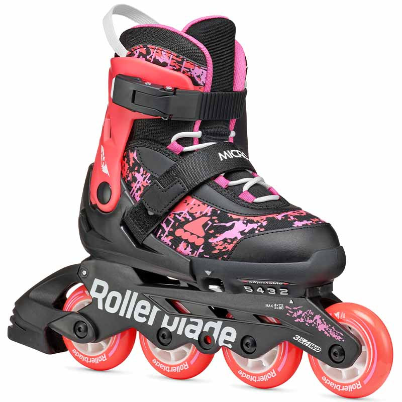 Rollerblade Microblade SL Black Coral Kids Skates - Inlinex