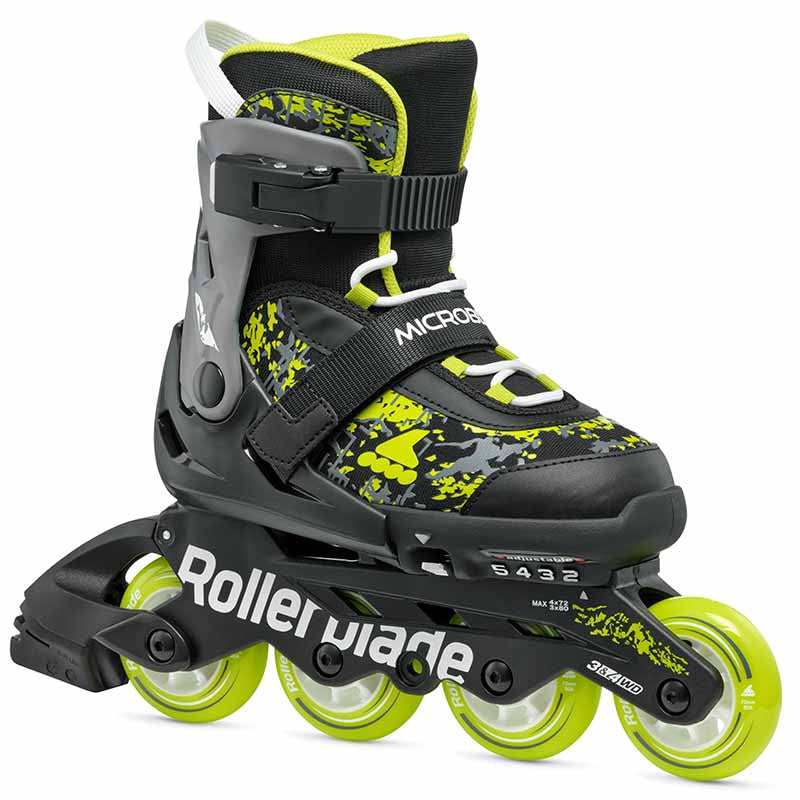Rollerblade Microblade SL Black Lime Kids Skates - Inlinex
