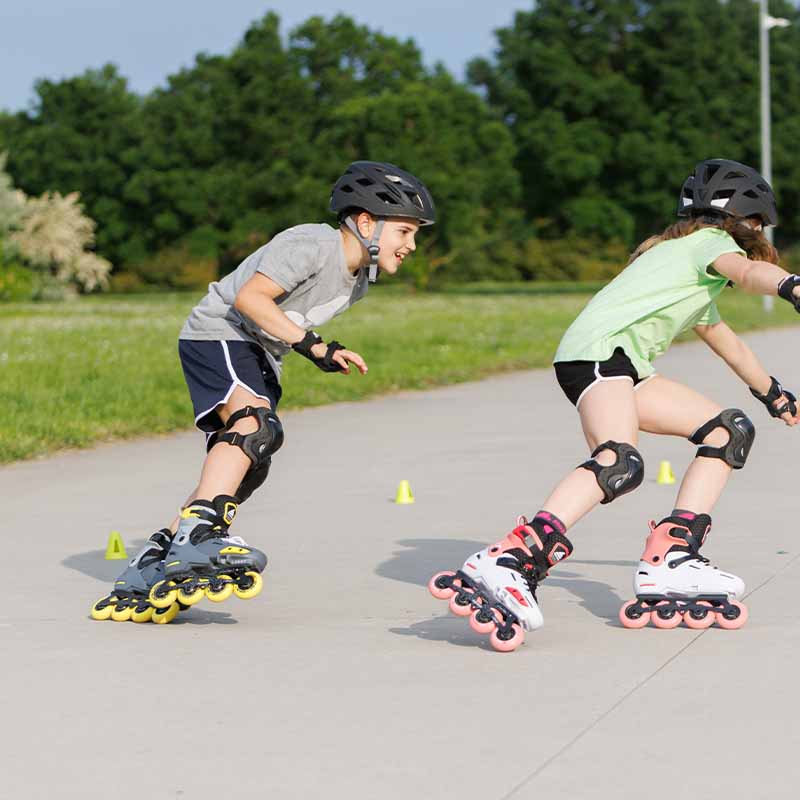 Rollerblade Apex Charcoal Kids Skates - Inlinex