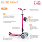 Globber Elite Prime Lights Foldable Kids Scooter - Inlinex