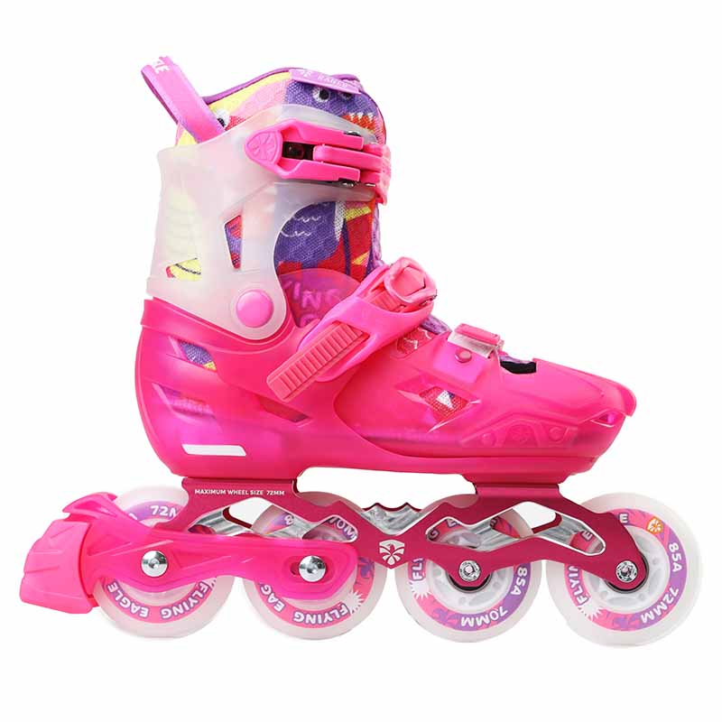 Flying Eagle L8 Lumafly Pink Kids Skates - Inlinex