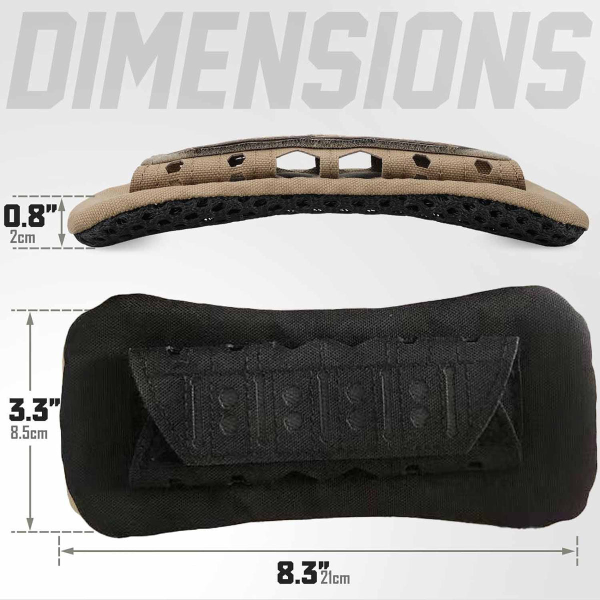 Black Extra Thick Velcro Shoulder Pad - Inlinex