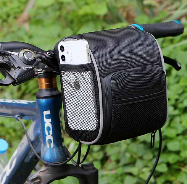 Black Handle Bar Bag - Inlinex