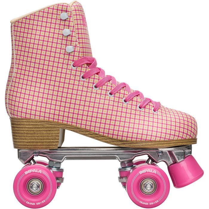 🔥Impala Pink Tartan Roller Skate - Inlinex