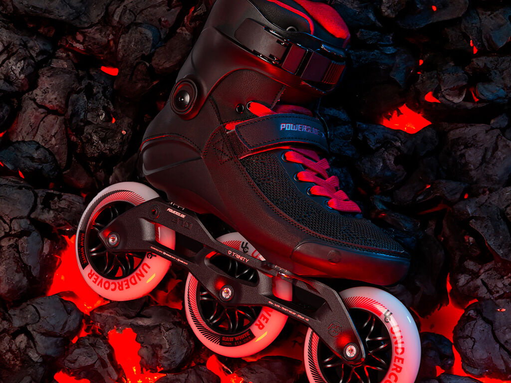 Powerslide Swell Black Fire 110 Skates - Inlinex