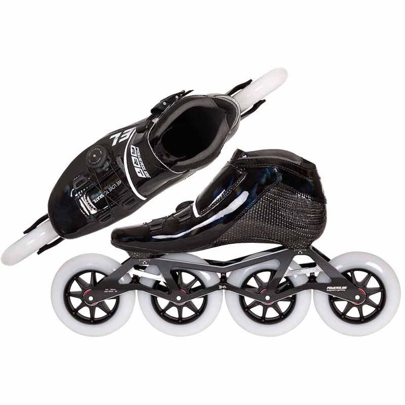 Powerslide Accel Black 110 Racing Skates - Inlinex