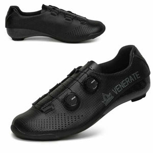 Venerate Road 2.0 Black Cycling Shoes - Inlinex
