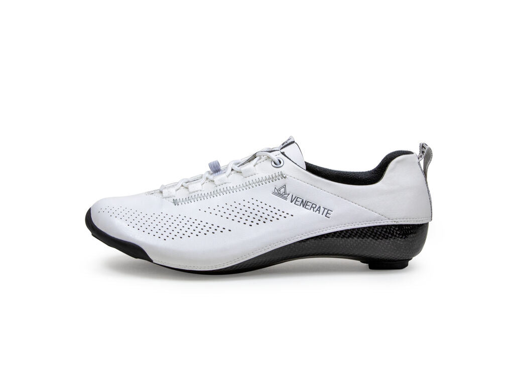 Venerate Road Classic White Cycling Shoes - Inlinex
