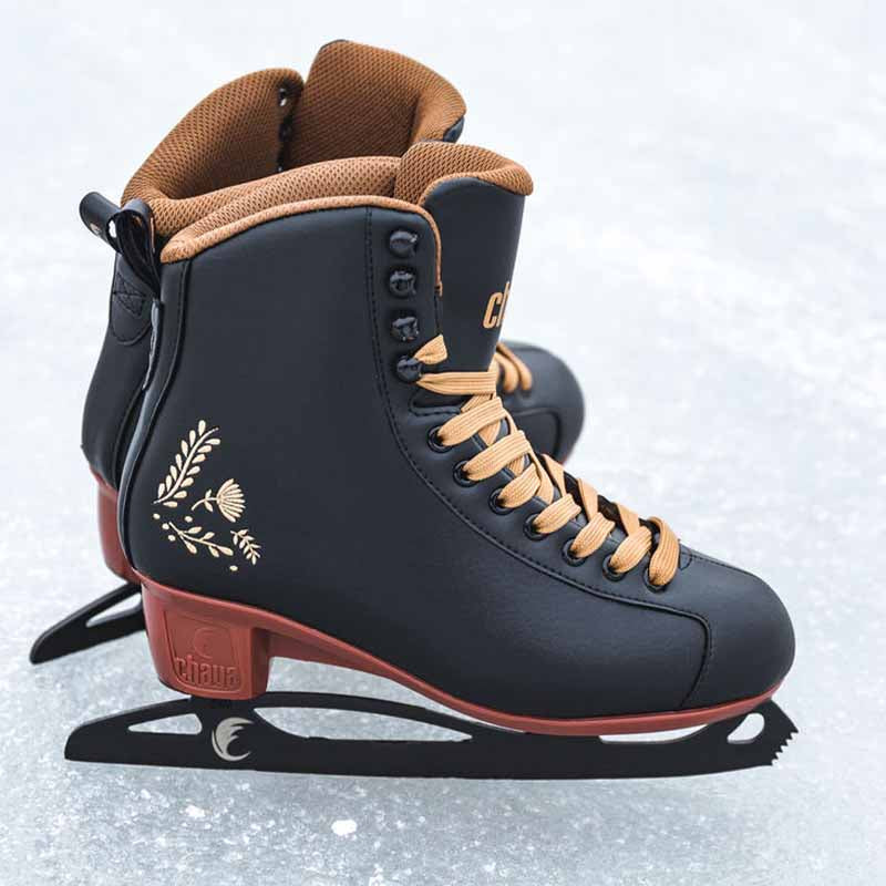Chaya Merlot Black Ice Skates - Inlinex