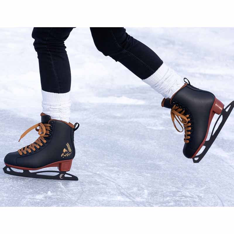 Chaya Merlot Black Ice Skates - Inlinex