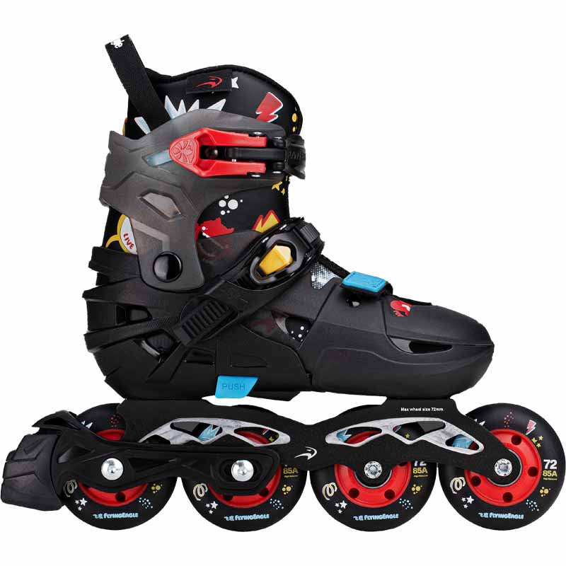 Flying Eagle S6S Pro Sonos Black Kids Skates - Inlinex