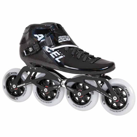 Powerslide Accel Black 100 Racing Skates - Inlinex