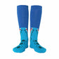 Kids Blue Teeth High Skating Socks - Inlinex