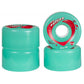 Chaya Big Softie Clear Teal 65mm Quad Wheels - Inlinex