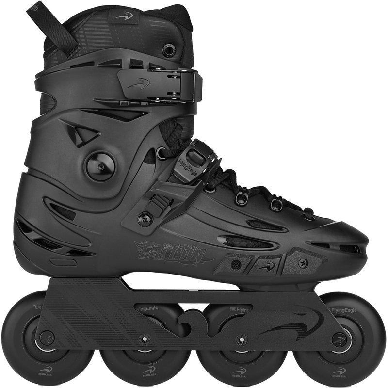 Flying Eagle F5 Falcon Triple Black Skates - side view