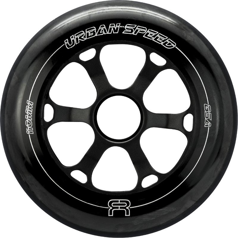 FR Urban Speed 110mm/85A Wheels (Pack of 6) - Black