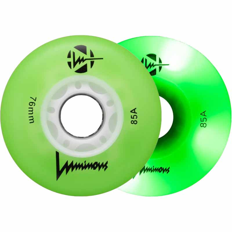 Luminous LED 76mm Wheels - Inlinex