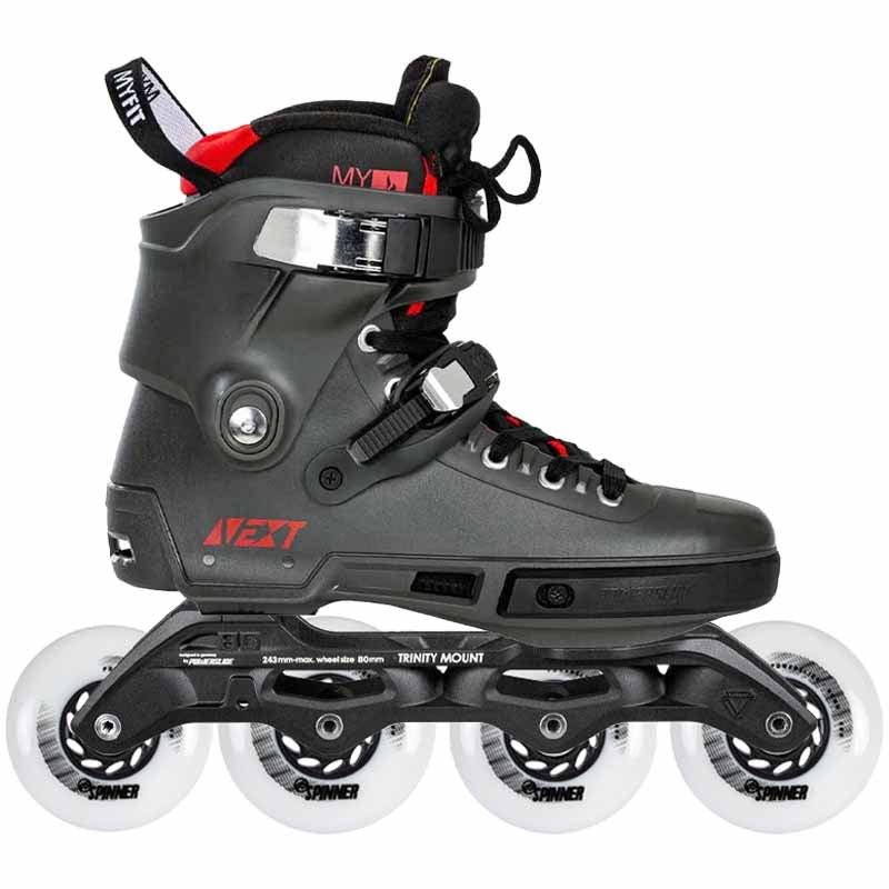 Powerslide Next 80 Charcoal Skates - Inlinex