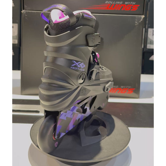Sepatu Luncur Flying Eagle X6 Reaver Hitam Ungu