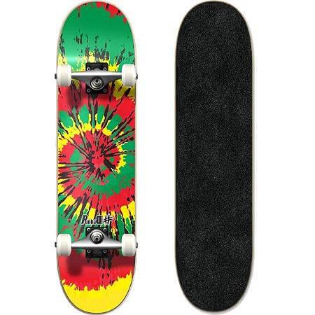 Yocaher Tiedye 8" Complete Skateboard - Inlinex