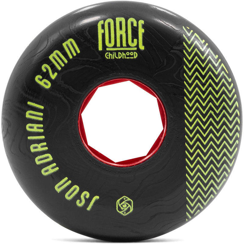 Red Eye Childhood Adriani 62mm 91A Wheels childhood adriani 62mm 91a front