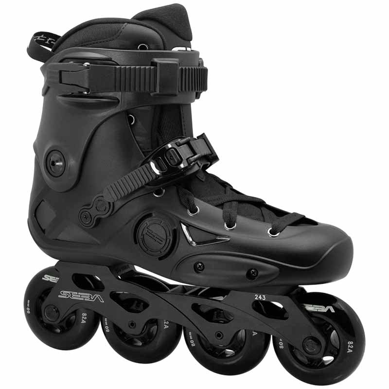 Seba E3 80 Black Premium V3 Skates - Inlinex