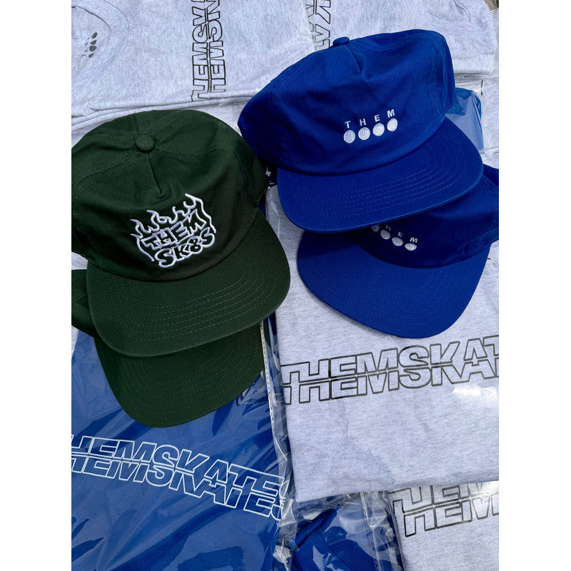 Them Fire Snapback Hat Olive