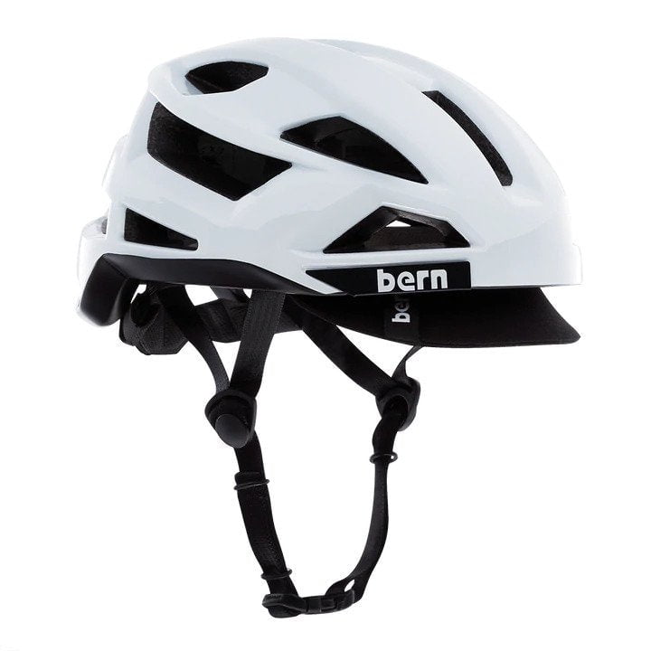 Bern FL-1 Pave Visor White Helmet - Inlinex