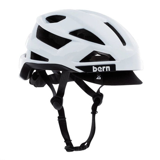 Bern FL-1 Pave Visor White Helmet - Inlinex