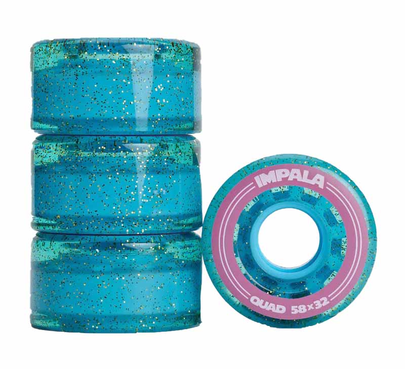 Impala 4 Pack Holographic Glitter Quad Wheels - Inlinex