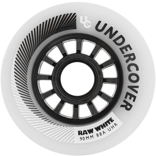 Undercover Raw 90mm White Wheels - Inlinex