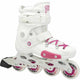 FR J White Pink Kids Skates