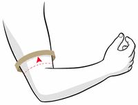 Flying Eagle Valiant elbow guard — measure circumference at the top of the elbow